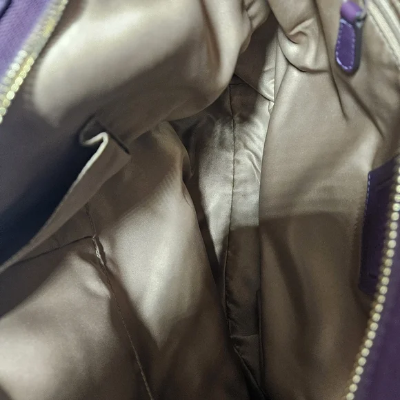 Vintage COACH Carly Hobo Bag Purse Purple Large Y2K No. F0882-10616 - Picture 16 of 16